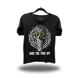 BACK OFF ROAD RASH RAW EDGE BLACK TEE
