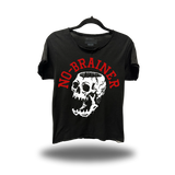 NO BRAINER ROAD RASH RAW EDGE BLACK TEE