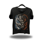 DO NO HARM ROAD RASH RAW EDGE BLACK TEE