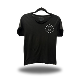 DON'T FLOCK ME ROAD RASH RAW EDGE BLACK TEE