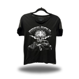 HOTROD ROAD RASH RAW EDGE BLACK TEE