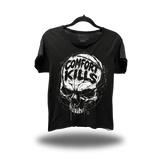 NO COMFORT ROAD RASH RAW EDGE BLACK TEE