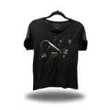 BLASTED SCREAM ROAD RASH RAW EDGE BLACK TEE