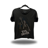 EVIL DRIVEN ROAD RASH RAW EDGE BLACK TEE