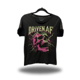 AF SHOCK ROAD RASH RAW EDGE BLACK TEE