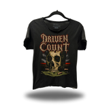 DRIVEN COUNT ROAD RASH RAW EDGE BLACK TEE