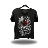 THORN SKULL ROAD RASH RAW EDGE BLACK TEE
