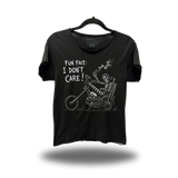 DON'T CARE ROAD RASH RAW EDGE BLACK TEE
