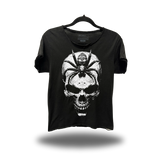 SPIDER SKULL ROAD RASH RAW EDGE BLACK TEE