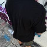 TIME NOT WAIT ROAD RASH RAW EDGE BLACK TEE