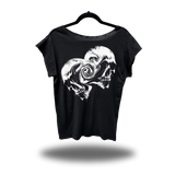 WARPED SKULLS ROAD RASH MENS MUSCLE SCOOP NECK BLACK TEE