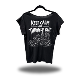 THROTTLE OUT ROAD RASH MENS MUSCLE SCOOP NECK BLACK TEE