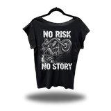 NO RISK ROAD RASH MENS MUSCLE SCOOP NECK BLACK TEE