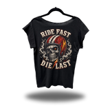 DIE LAST ROAD RASH MENS MUSCLE SCOOP NECK BLACK TEE