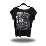 IT'S YOUR LAST ROAD RASH MENS MUSCLE SCOOP NECK BLACK TEE