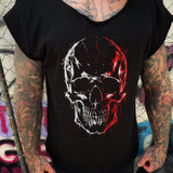 OUT FOR BLOOD ROAD RASH MENS MUSCLE SCOOP NECK BLACK TEE