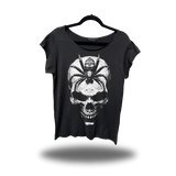SPIDER SKULL ROAD RASH MENS MUSCLE SCOOP NECK BLACK TEE