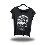 NO COMFORT ROAD RASH MENS MUSCLE SCOOP NECK BLACK TEE