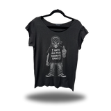 FAVORITE BAND ROAD RASH MENS MUSCLE SCOOP NECK BLACK TEE