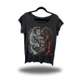 DO NO HARM ROAD RASH MENS MUSCLE SCOOP NECK BLACK TEE