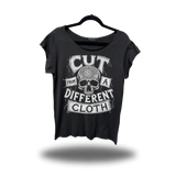 DIFFERENT CLOTH ROAD RASH MENS MUSCLE SCOOP NECK BLACK TEE