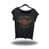 TDC WINGS ROAD RASH MENS MUSCLE SCOOP NECK BLACK TEE