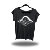 FU UFO ROAD RASH MENS MUSCLE SCOOP NECK BLACK TEE