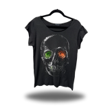 TOXIC VISION ROAD RASH MENS MUSCLE SCOOP NECK BLACK TEE