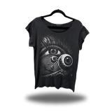 EYE WARP ROAD RASH MENS MUSCLE SCOOP NECK BLACK TEE