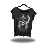SMOKIN OUTLAW ROAD RASH MENS MUSCLE SCOOP NECK BLACK TEE