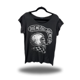 FUEL & FIRE ROAD RASH MENS MUSCLE SCOOP NECK BLACK TEE