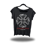 SHED COMFORT ROAD RASH MENS MUSCLE SCOOP NECK BLACK TEE
