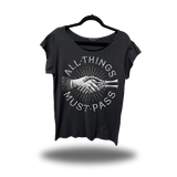 ALL PASS ROAD RASH MENS MUSCLE SCOOP NECK BLACK TEE