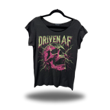 AF SHOCK ROAD RASH MENS MUSCLE SCOOP NECK BLACK TEE