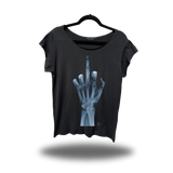 FU X RAY ROAD RASH MENS MUSCLE SCOOP NECK BLACK TEE