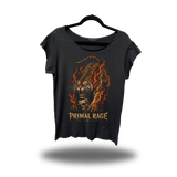 PRIMAL RAGE ROAD RASH MENS MUSCLE SCOOP NECK BLACK TEE