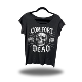 WANTS YOU DEAD ROAD RASH MENS MUSCLE SCOOP NECK BLACK TEE