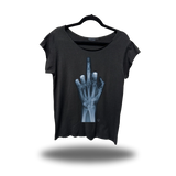 FU X RAY ROAD RASH MENS MUSCLE SCOOP NECK BLACK TEE