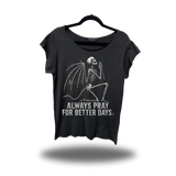 BETTER DAYS ROAD RASH MENS MUSCLE SCOOP NECK BLACK TEE
