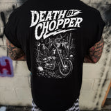 DEATH CHOPPER ROAD RASH MUSCLE BLACK TEE