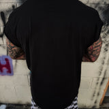 HUSKY GRILLZ ROAD RASH MUSCLE BLACK TEE