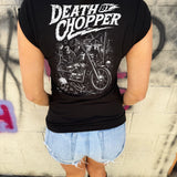 DEATH CHOPPER ROAD RASH MUSCLE BLACK TEE