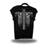 SKELETON KING ROAD RASH OVERSIZED PRINT BLACK TEE
