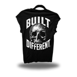 BUILT DIFFERENT ROAD RASH MUSCLE BLACK TEE