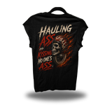 HAULING ASS ROAD RASH MUSCLE BLACK TEE