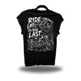 IT'S YOUR LAST ROAD RASH MUSCLE BLACK TEE