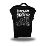 THROTTLE OUT ROAD RASH MUSCLE BLACK TEE
