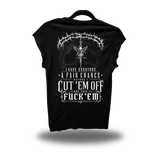 CUT EM OFF ROAD RASH MUSCLE BLACK TEE