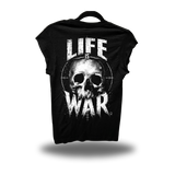 LIFE IS WAR ROAD RASH MUSCLE BLACK TEE