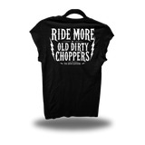 RIDE MORE ROAD RASH MUSCLE BLACK TEE